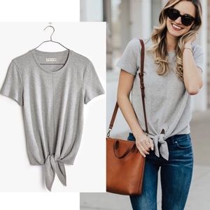Madewell Modern Tie Front Tee
